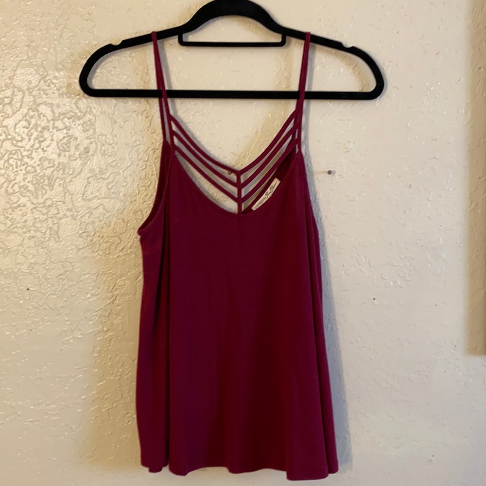 Express Tank Top Burgundy Size XS